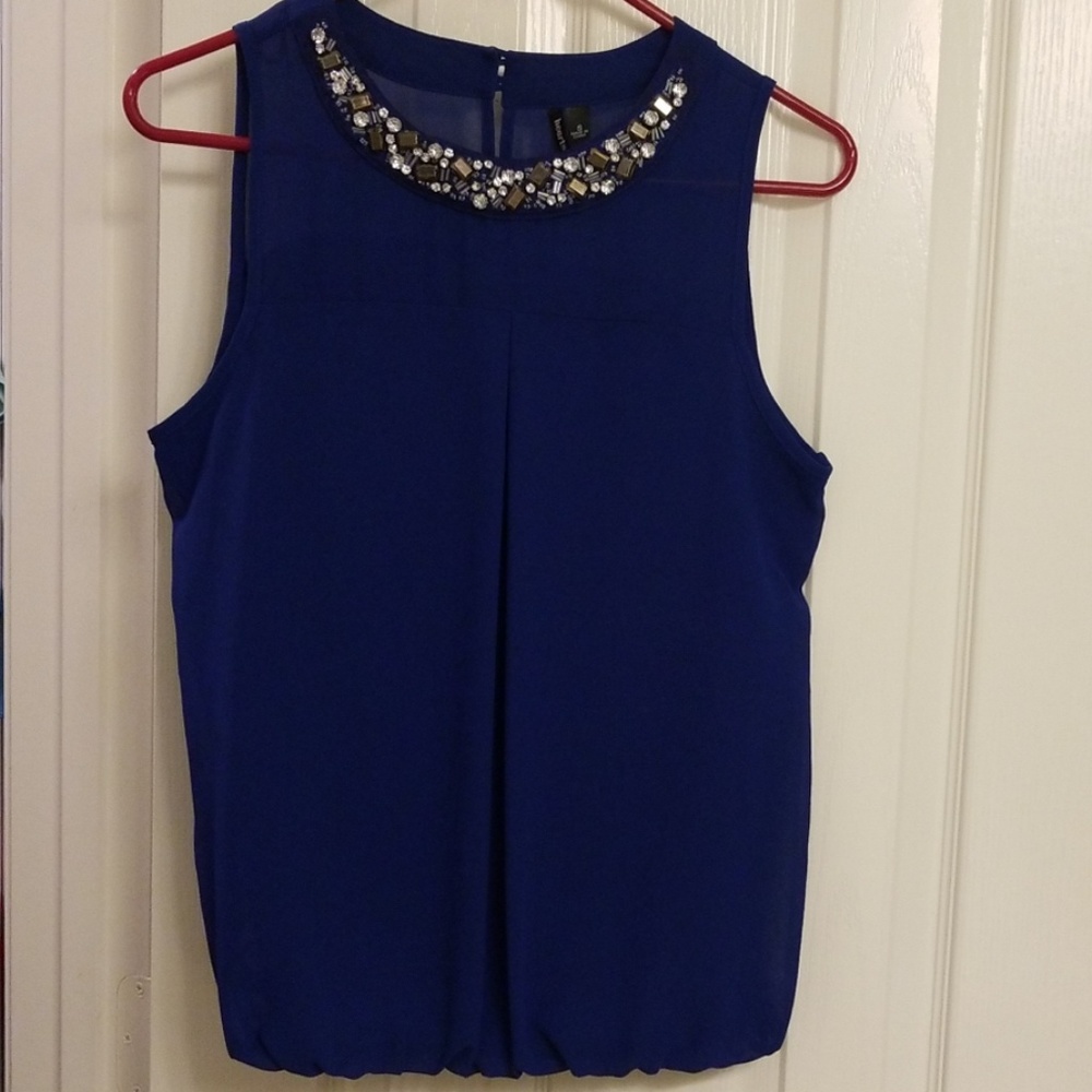 Royal blue blouse